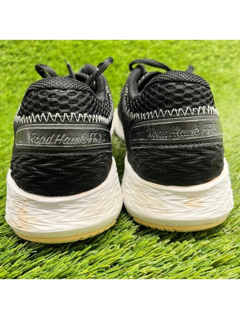 Asics RoadHawk FF2 Womens Size 6.5 Black White Athletic Running Shoes Sneakers